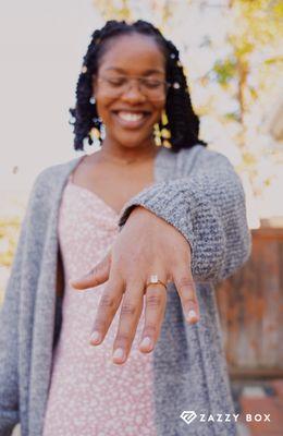 A Lab-Grown Diamond Ring