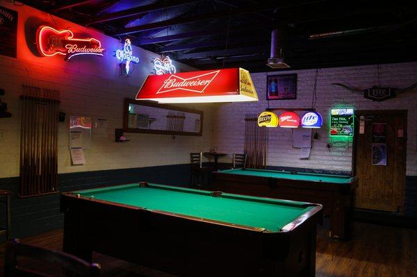 Two Pool Tables