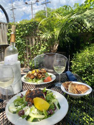 Outside.. love this patio!