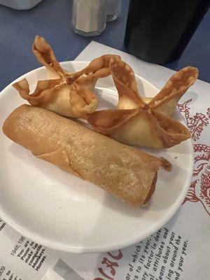 Egg Roll and Cream Cheese Wonton