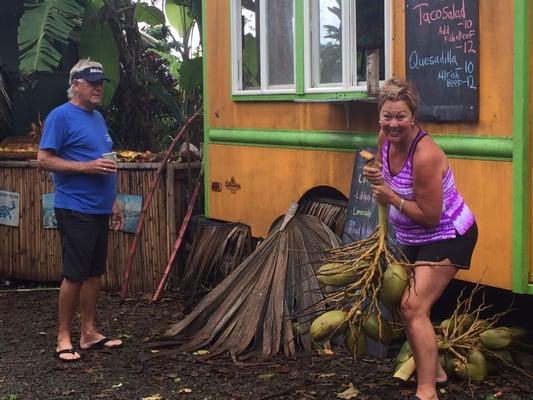 Fresh coconuts!