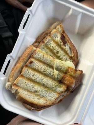 Pesto, cheese, tomato panini