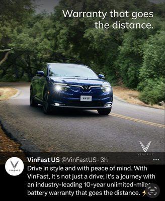 Come in and test drive the 2023 #VinFast VF8 - all electric eSUV - I'll announce when our other product offerings come