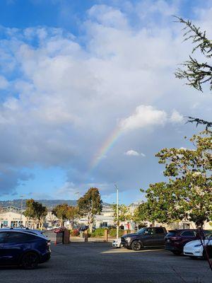 Beautiful rainbow after the service :)