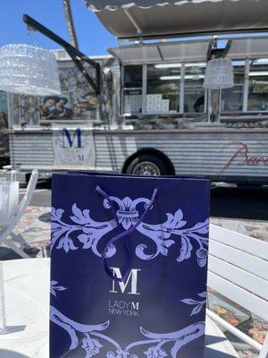 Lady M x Baccarat pop up truck