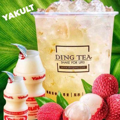 Yakult are back in town ! Variety of flavors. Pictured is the Lychee