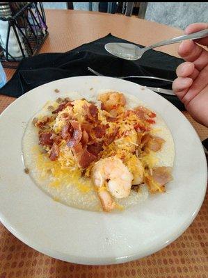 SHRIMP AND GRITS!!!! I go out of my way to go here and get this!!!