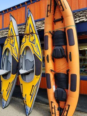 Inflatable kayaks for rent and sale