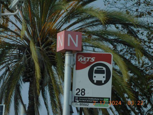 With the many bus stations in the old town Transit, you will find the platforms marked by a letter