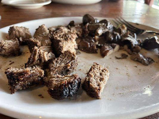 Filet Mignon  w/sautéed mushrooms