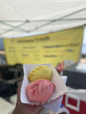 Pork and beef steamed buns