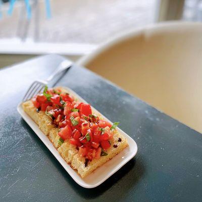 Bruschetta on Housemade Focaccia