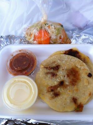 Pork and cheese pupusas YUMMM-O