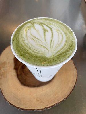 Matcha Latte with oat milk