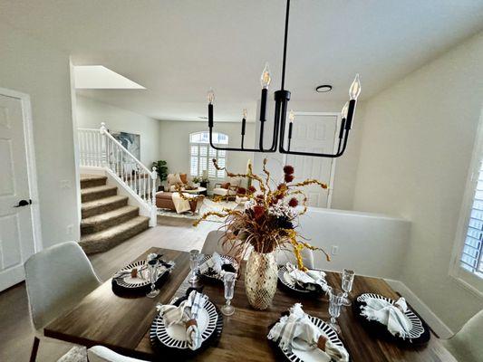 Staged Dining room in Las Vegas