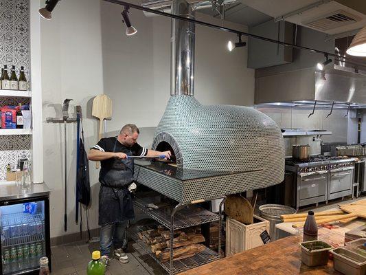 The pizza oven!