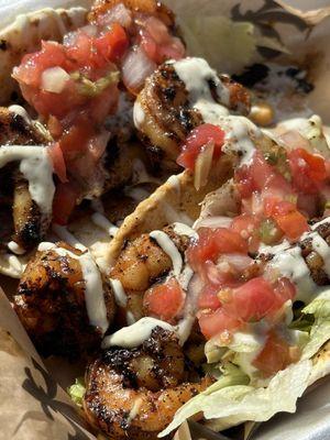 Blackened shrimp tacos