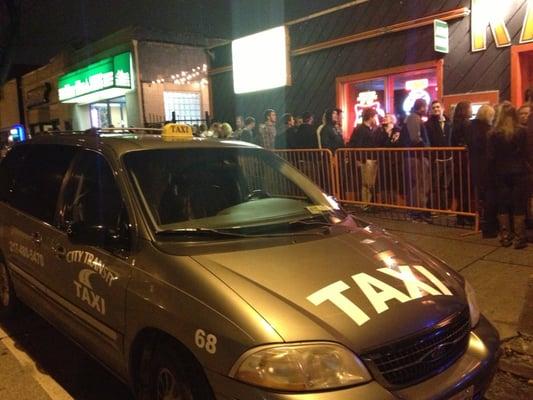 City transit cab at U of I campus night club