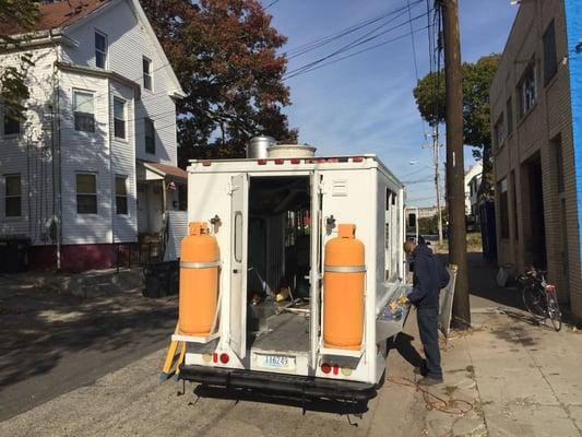 A-1 Restaurant Supply outfitting the new Haven Brothers 2 food truck!