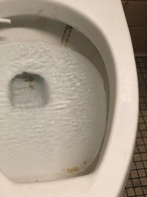 Disgusting dirty toileys, sinks, patient beds