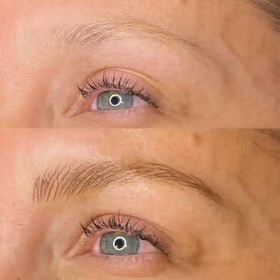 Microblading before and after