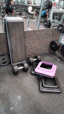 Weights all over the floor