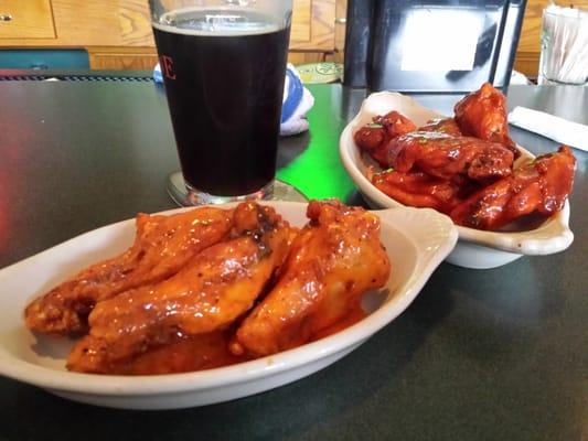 Wings spicy bbq and buffalo