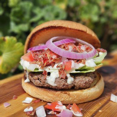 Wedge Burger (it's a wedge salad in a burger)