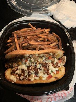 Steak philly & fries