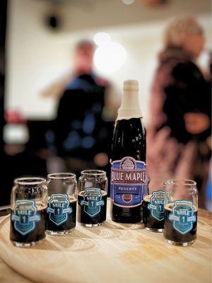 Blue Maple Reserve - anniversary brew that's sweet like port! Tasted like maple and blueberry!