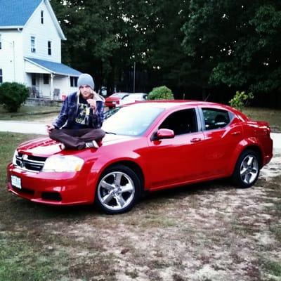 Me and my beautiful 2011 Dodge Avenger.