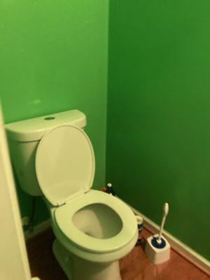 This is the toilet I. The half bathroom