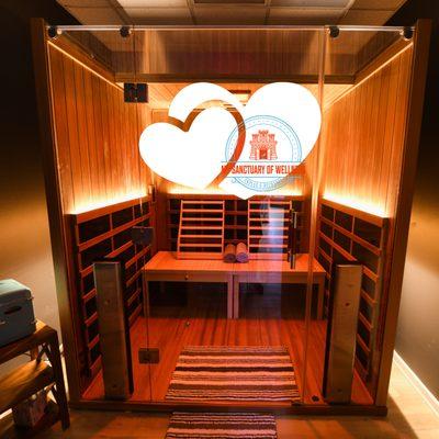 This is the largest of the saunas. Our sanaus are full spectrum Infrared.