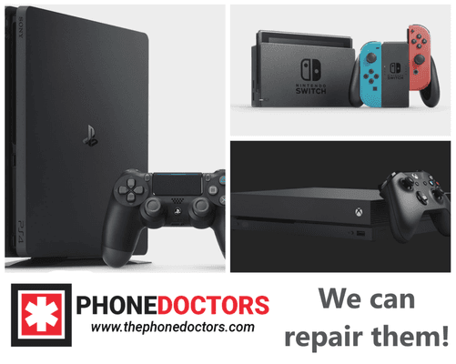 Game Console repair including Xbox, PlayStation, and Nintendo switch