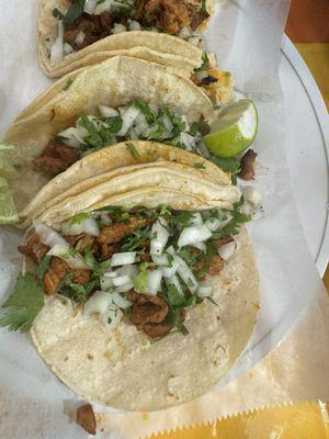 3 tacos al pastor