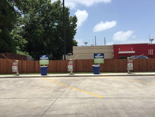 Truck bed/bug wash stations