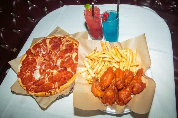 Wings and fries