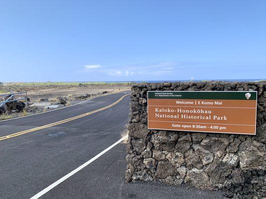 The entrance to the park's Visitor Center section.