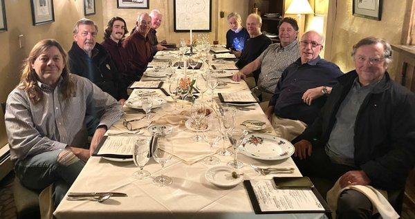 The private library dining room (9+ people required).