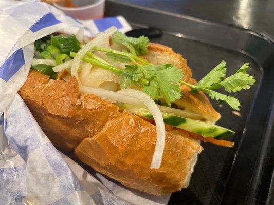 Shrimp bahn mi