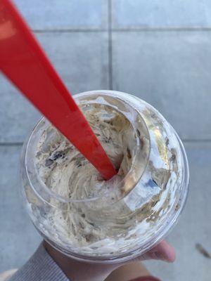 Biscoff concrete with Oreos