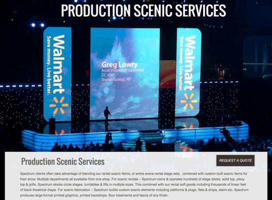 Spectrum Production Services
 Production Scenic Design Build Services