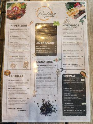 Menu!!!