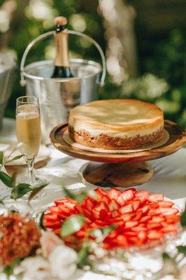 The Strawberry Seduction with berries on the side at our wedding