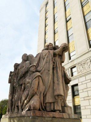 Adolph Weinman, Edward Sanford, George Snowden, Joseph Kisselewski; allegorical sculpture group depicting triumph, law, progress & harmony