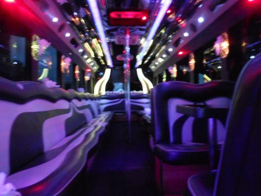 32 Passenger Limousine Coach (Party Bus) Interior Ref 825