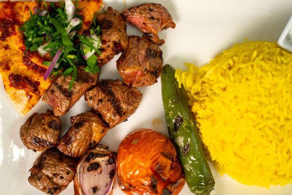 Lamb Kabob Plate