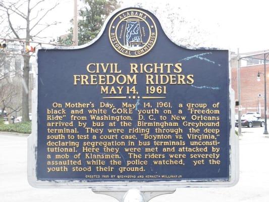 Civil Rights Freedom Riders Historical Marker