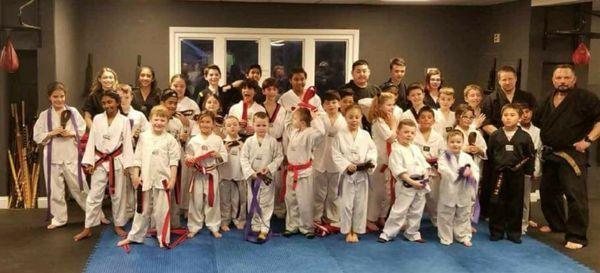 Promotion night for advanced belts