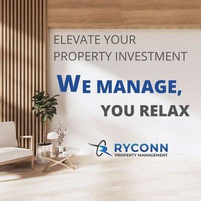 Ryconn Property Management elevates your property management, while you get to relax!